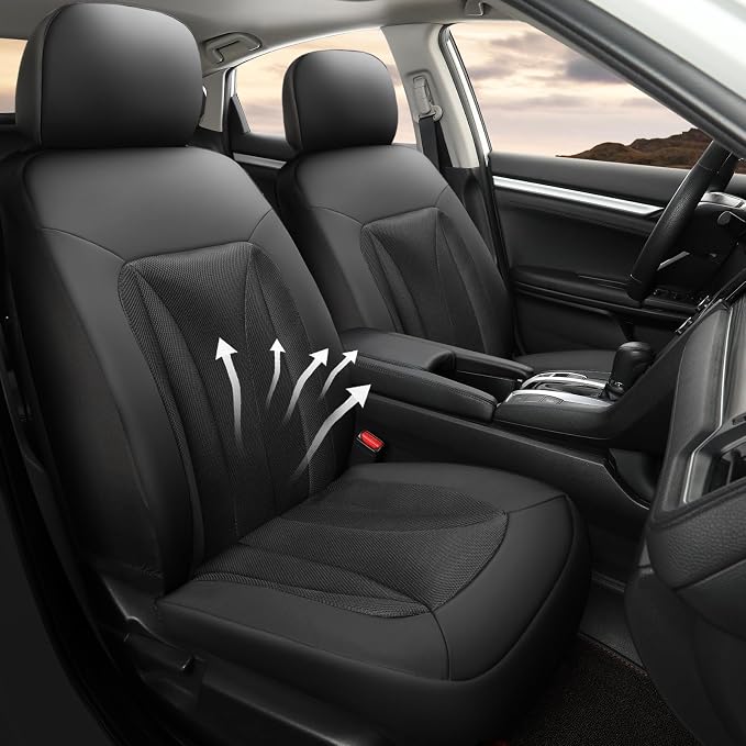 GIANT PANDA Front Seat Cover for Honda, 3D Air Mesh Bucket Car Seat Protectors - Image 2