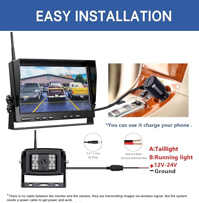 1080P Wireless Backup Camera System - Image 6