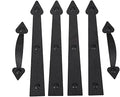Magnetic Decorative Garage Door Curb Appeal Faux Hinges Handles Hardware Kit by AntiqueSmith