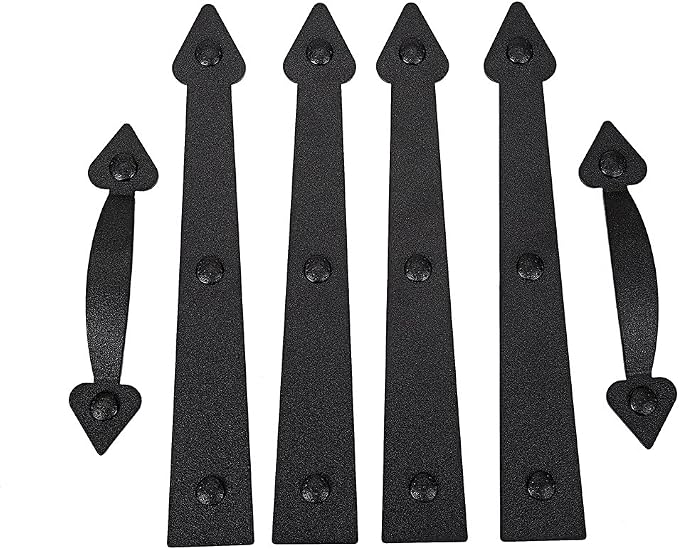Magnetic Decorative Garage Door Curb Appeal Faux Hinges Handles Hardware Kit by AntiqueSmith
