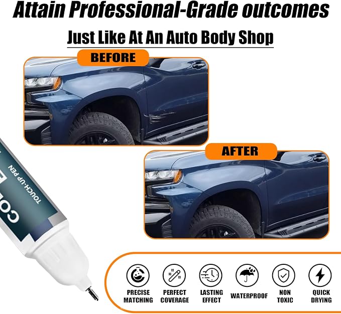 Lakeshore Blue Metallic Touch Up Paint Compatible - Image 2