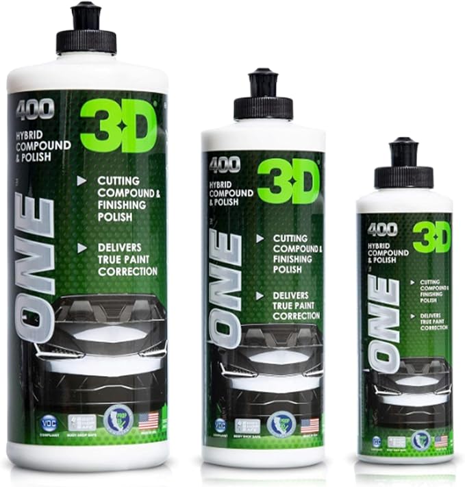 3D One Car Scratch & Swirl Remover Hybrid Rubbing Compound & Polish Buffing - Image 6