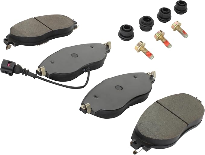 Premium Semi-Metallic Front Brake Pads Compatible - Image 2