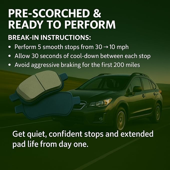 Premium Ceramic Rear Brake Pads Compatible - Image 8