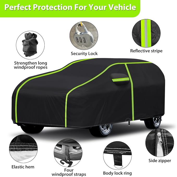6 Layers Full Car Cover for 2013-2024 Land Rover Range Rover Sport, Waterproof - Image 3