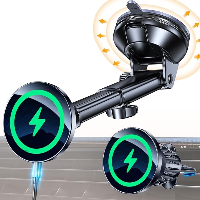 Coolpow for MagSafe Car Mount Charger【Ultra Magnet】Magnetic Phone Holders for by Coolpow