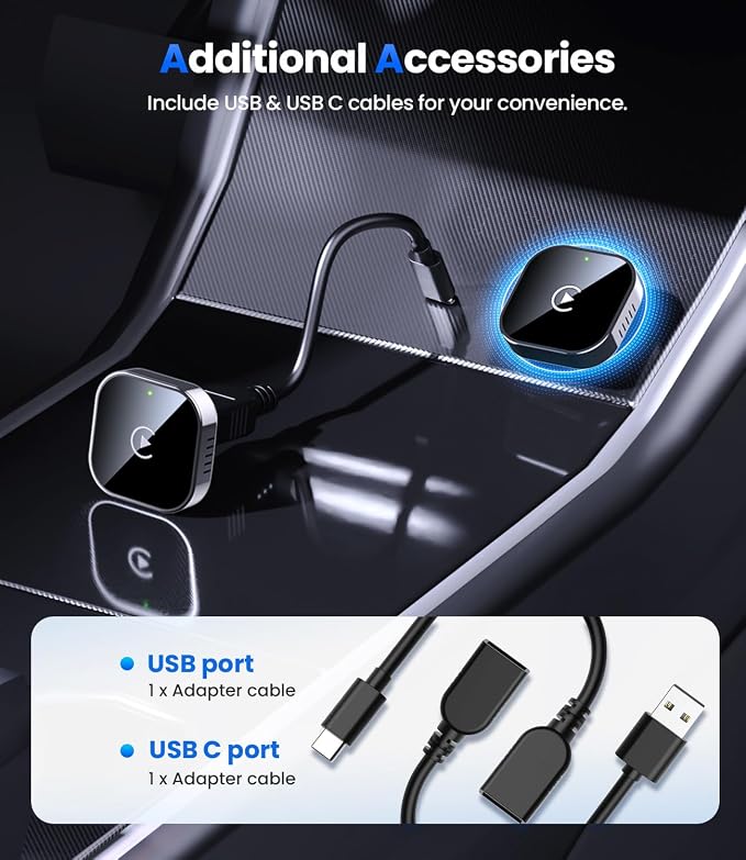 Teeran Wireless CarPlay Adapter 2025 Upgrade Wired CarPlay to Wireless - Image 9