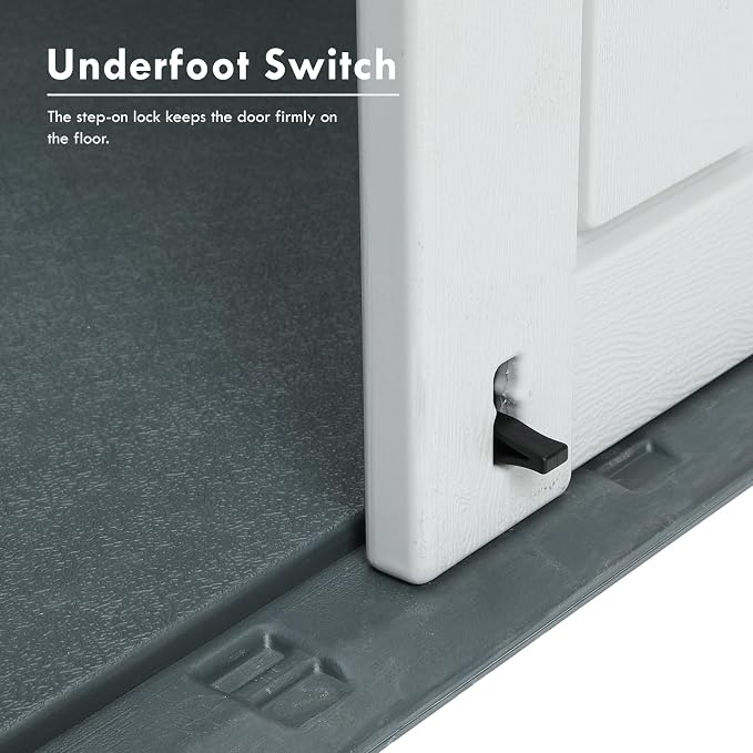 35 Cu.ft Outdoor Storage Shed, Large Resin Storage Box, Waterproof & Lockable - Image 5