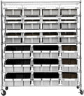 Seville Classics Heavy Duty NSF Bin Rack Solid Steel Wire Shelving Storage Unit by SevilleClassics