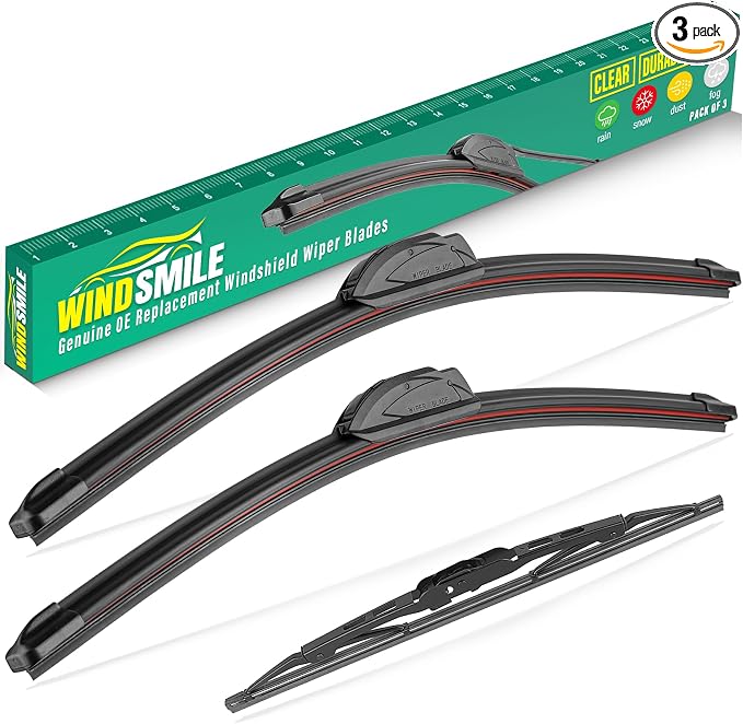 24" 18" 12" Windshield Wiper Blades Replacement by WINDSMILE