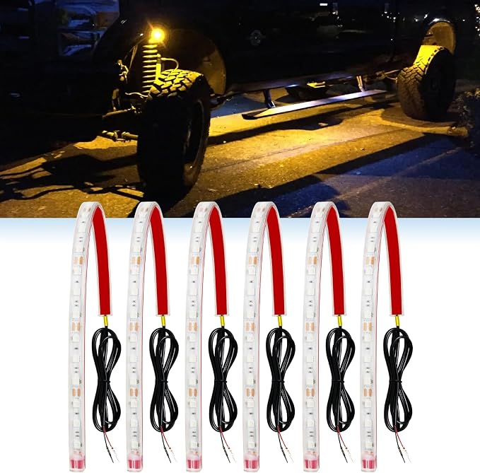 Qasim Car Led Strip Lights for Golf Cart Underglow Motorcycles Marine Boat by Qasim