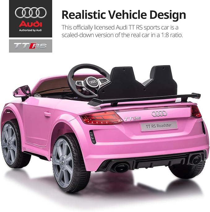 Electric Car for Kids, Licensed Audi 6V Kids Ride on Car Toy for Toddlers - Image 4