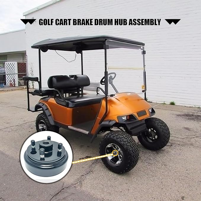 LOSTAR Golf Cart Brake Drum Hub Assembly - Image 2