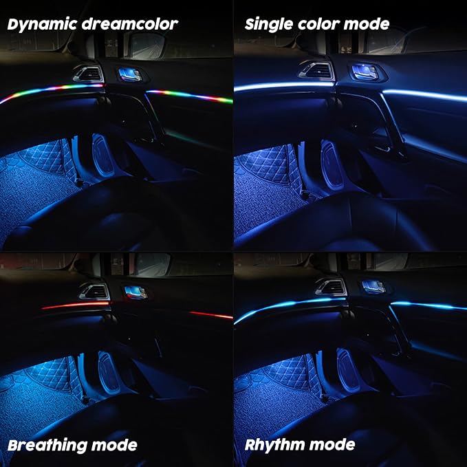 Interior Car LED Lights, RGB Dream Color Acrylic LED Lights - Image 2