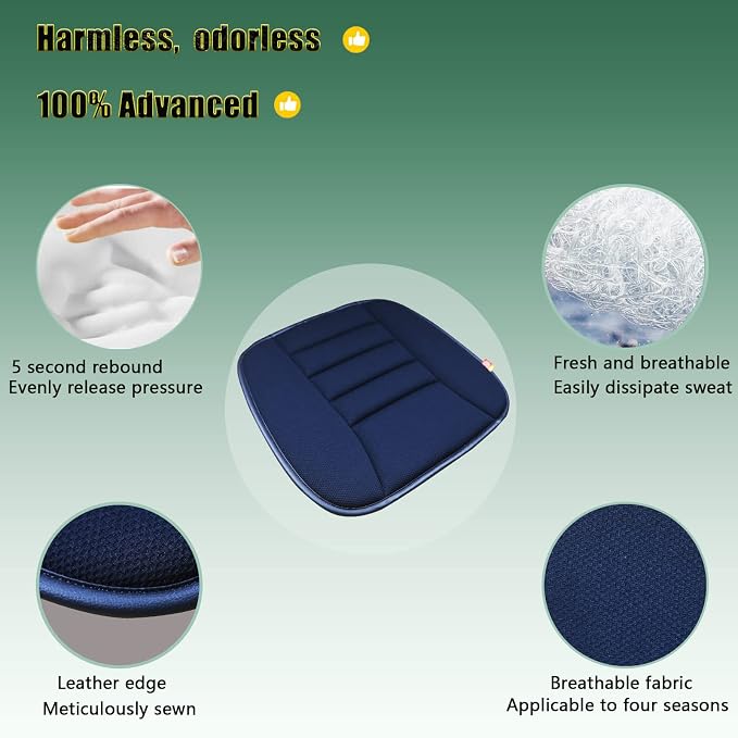 Car Seat Cushion Memory Foam Thin Seat Cushion - Image 3
