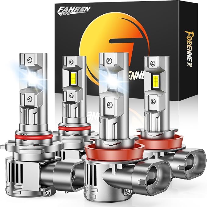 forenner 9005 H11 Light Bulbs Combo 100000LM 1000% Brighter, 2025 Upgraded HB3 by FAHRENFORENNER