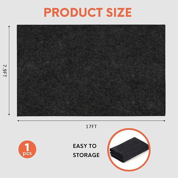 JERIA Oil Spill Mat for Under Car Driveway Mats Oil Leaks Absorbent Oil Pad - Image 2