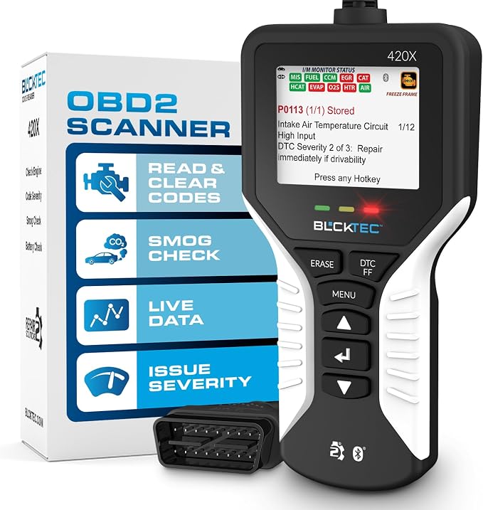 BLCKTEC 420X OBD2 Scanner Diagnostic Tool, Read and Clear Check Engine Light by BLCKTEC