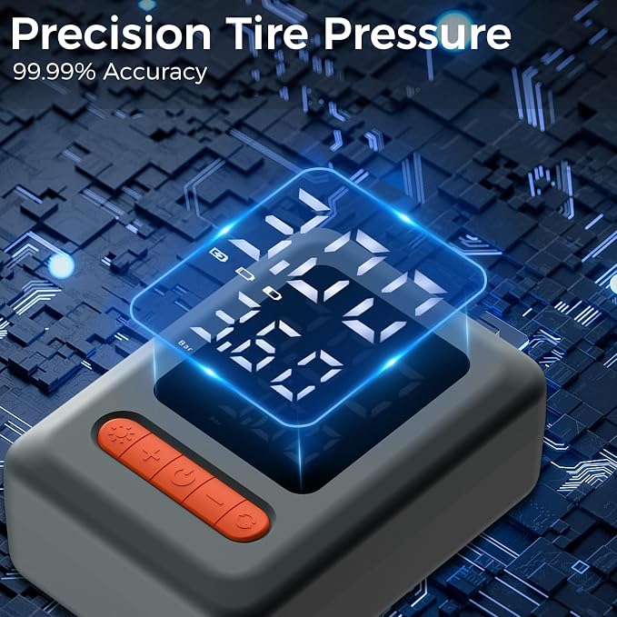 Tire Inflator Portable Air Compressor, Cordless Air Pump - Image 4