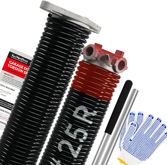 Pair of 1.75" Garage Door Torsion Springs Set by KaiMinDogzGarageDoorSpring