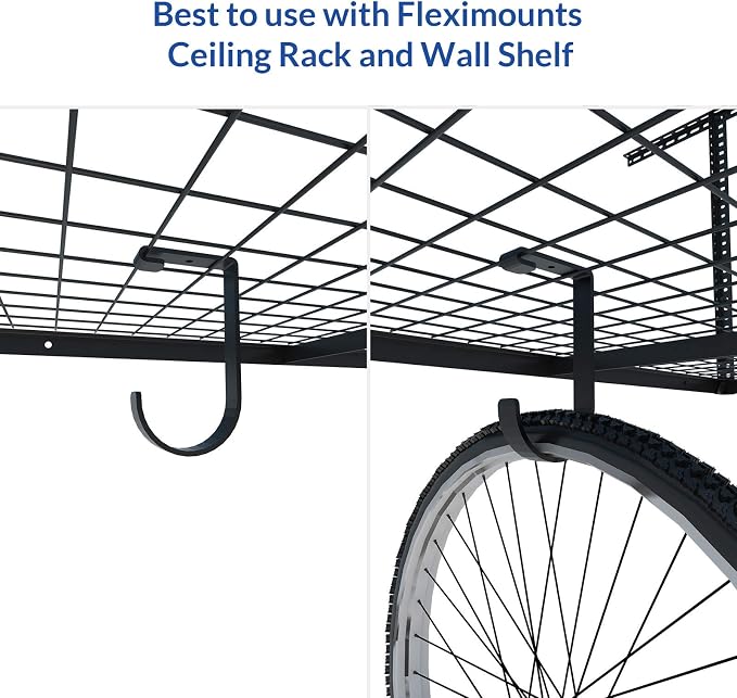 FLEXIMOUNTS 4 Pack Add On Storage Flat Hook Accessory - Image 5