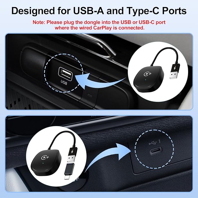 Wireless CarPlay Adapter, CarPlay Wireless Adapter Supports Netflix, and Tiktok - Image 7