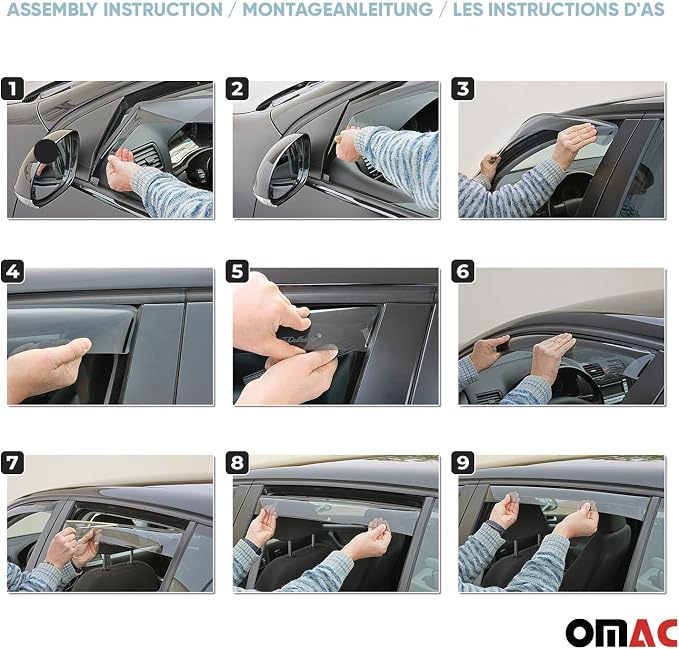 OMAC Window Visor Vent Rain Deflector - Image 5