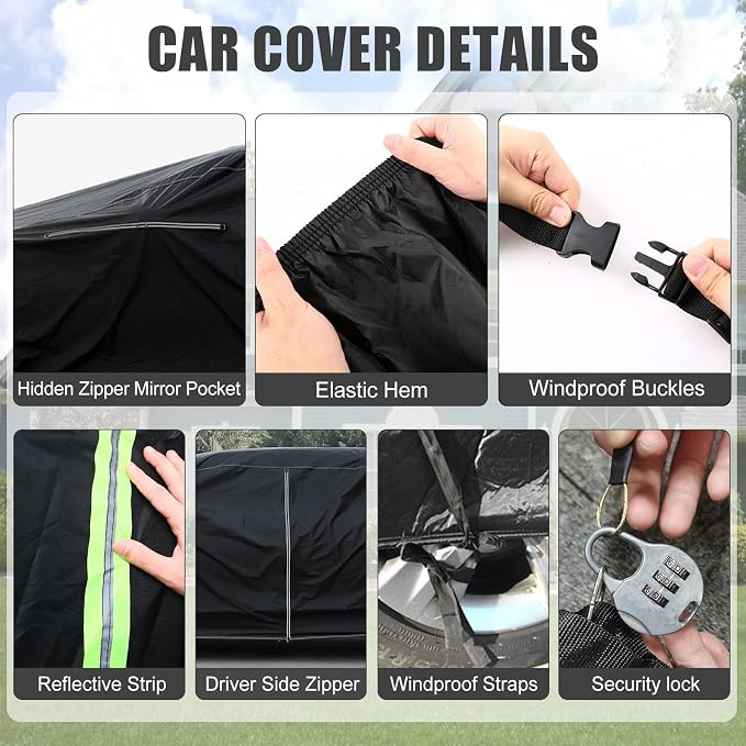 Waterproof Car Cover Compatible - Image 2