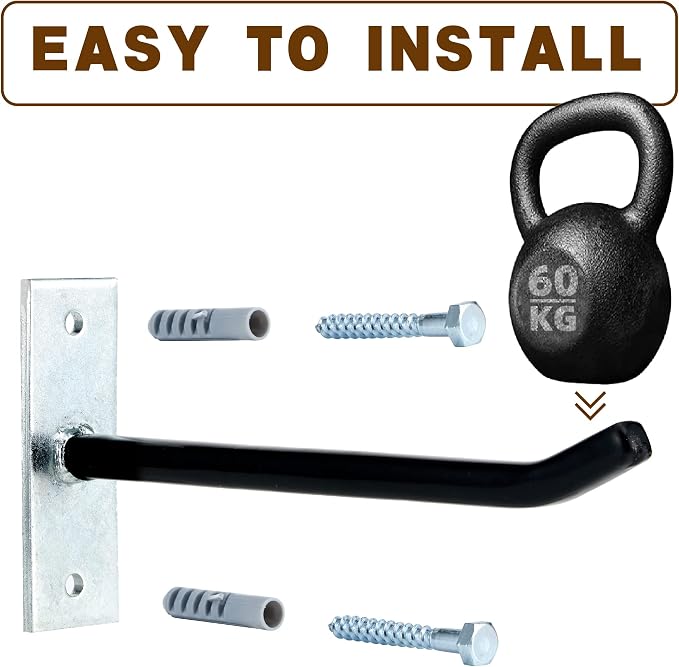 Sinoer 4PCS Garage Hooks Tire Storage System, Wall Mount Hooks - Image 5