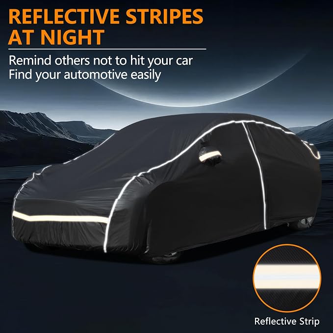 Car Cover Waterproof All Weather, 6 Layers Car Covers - Image 3