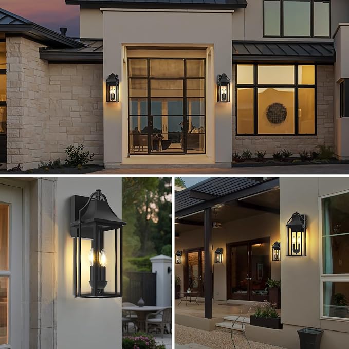  Outdoor Wall Sconce Fixture, Dusk to Dawn Patio Lights Waterproof - Image 5