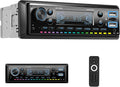 Single Din Bluetooth 5.0 Hands-Free Calling Car Stereo LCD Digital Display FM by Zomolither