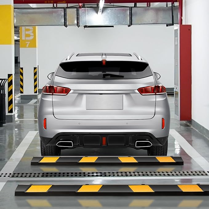 Rubber Parking Curb Garage Floor Stopper, Guide Wheel Stopper - Image 9