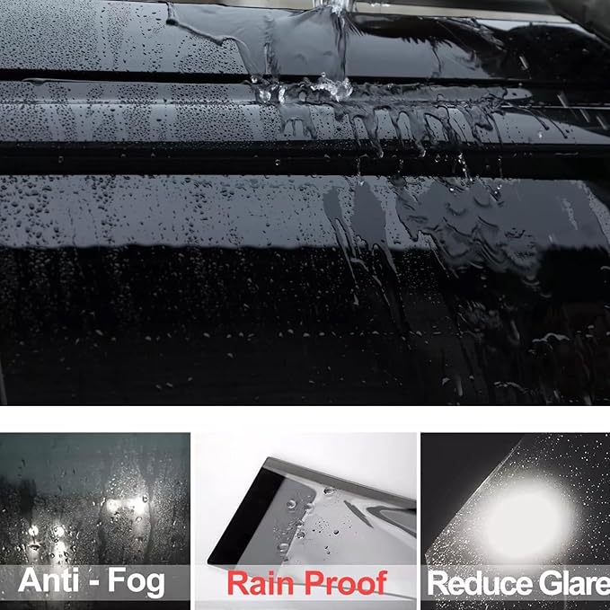 Wind Deflector Compatible with 2002-2009 Chevy Trailblazer Trailblazer SS Smoke - Image 5