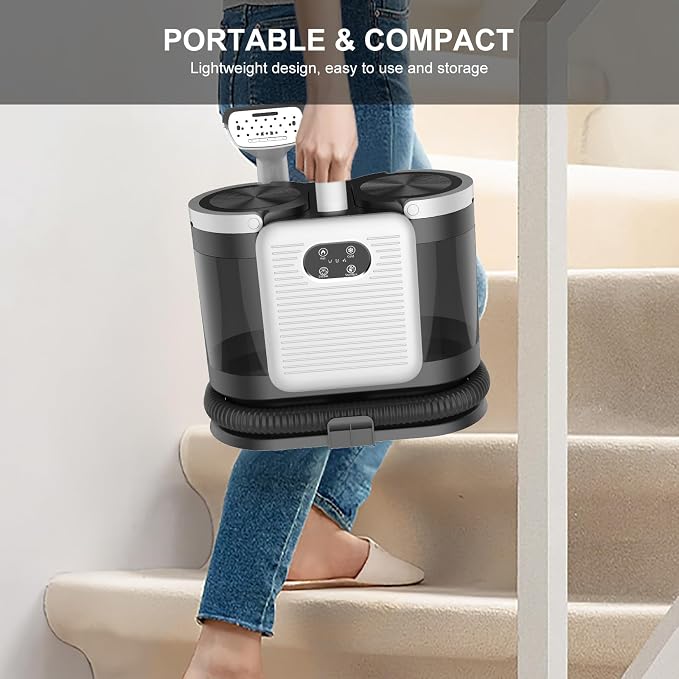 Upholstery Steam Cleaner for Couch & Furniture – 1650W 15KPa Powerful Suction - Image 8
