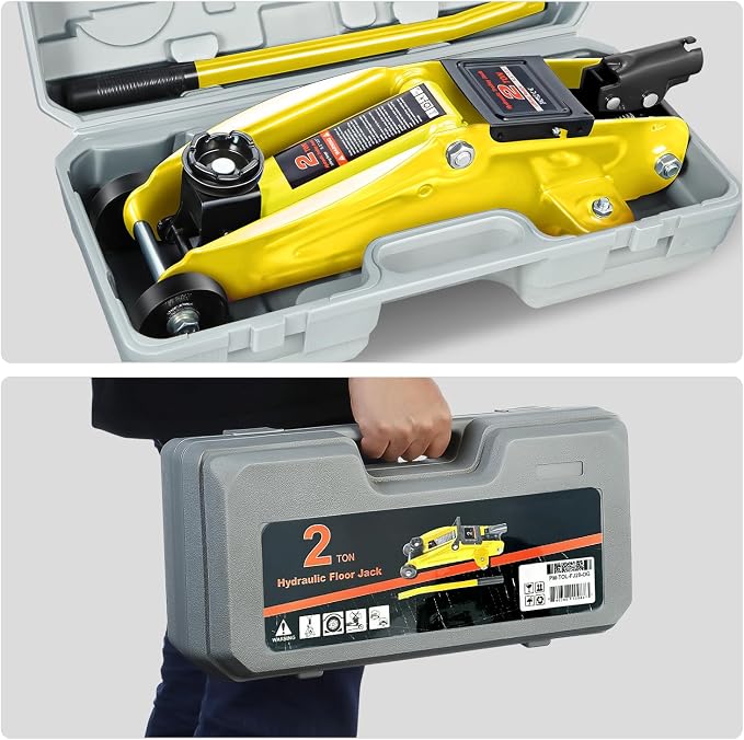 DNA MOTORING Low Profile Hydraulic Trolley Service/Floor Jack, 2 Ton Capacity - Image 7