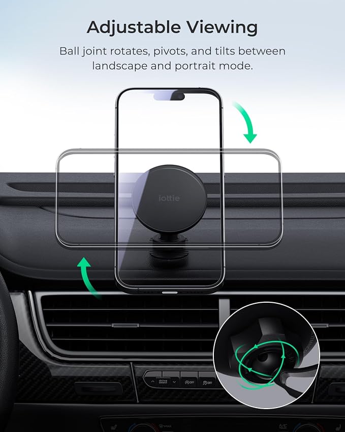iOttie iTap 3 Magnetic Flush Mount Car Mount Phone Holder - Image 5