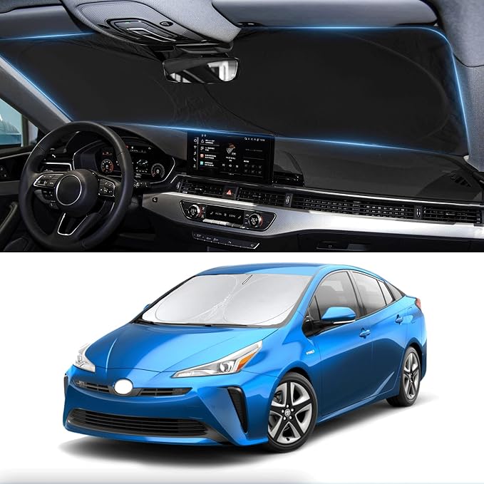 Custom Fit Prius Windshield Sunshade by INSAUTO