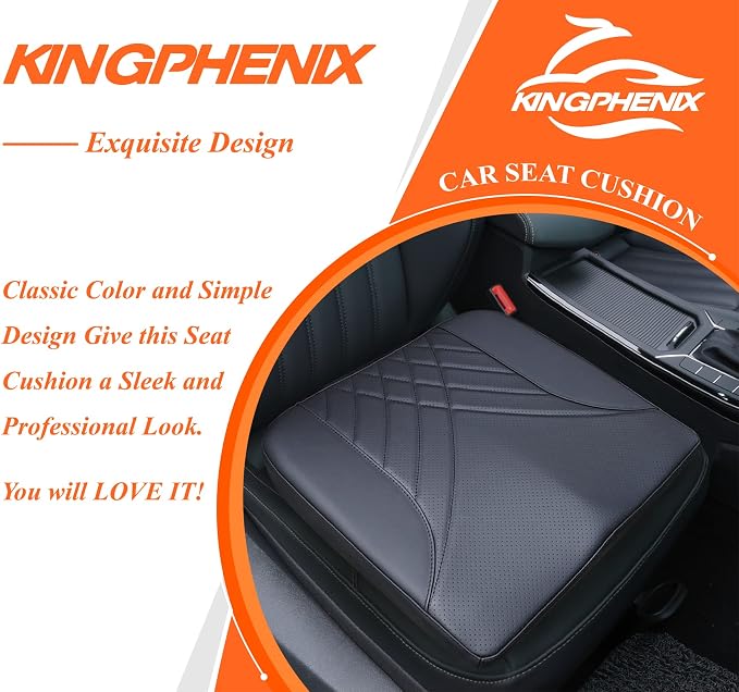kingphenix Premium Car Seat Cushion, Memory Foam Driver Seat Cushion to Improve - Image 9