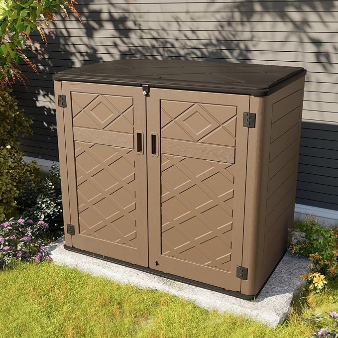 KINYING Larger Outdoor Storage Shed Weather Resistance, Resin Sheds & Outdoor - Image 3
