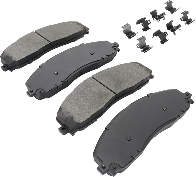 Premium Semi-Metallic Front Brake Pads Compatible - Image 2