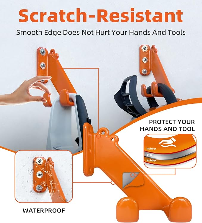 Chainsaw Hanger, 1 Pack Chainsaw Wall Mount, Heavy Duty Chainsaw Holder - Image 3