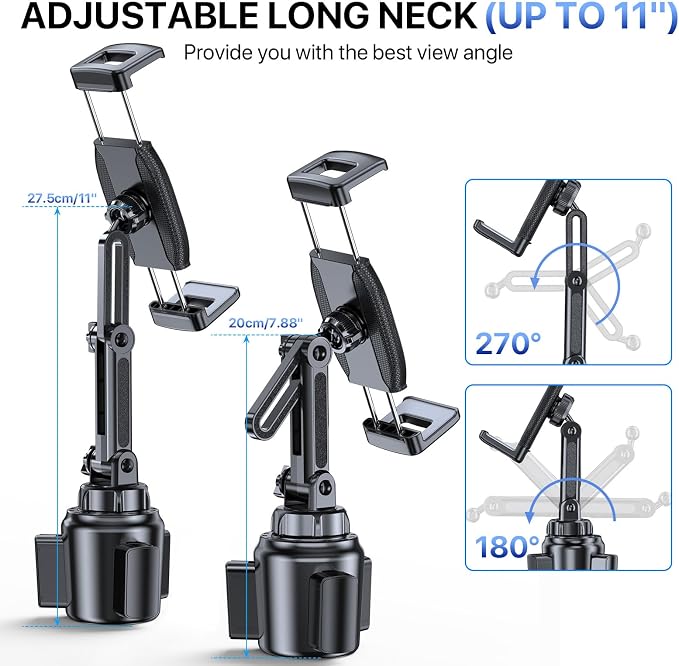 Miracase Adjustable Long Neck Car Tablet Holder Compatible - Image 5