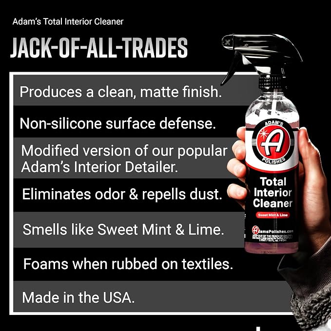 Adam's Polishes Total Interior Cleaner & Protectant, Quick Detailer & SiO2 - Image 2