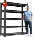 Metal Garage Storage Shelving Unit, 5-Tier Heavy Duty Adjustable Utility Shelves by OLLRRACT