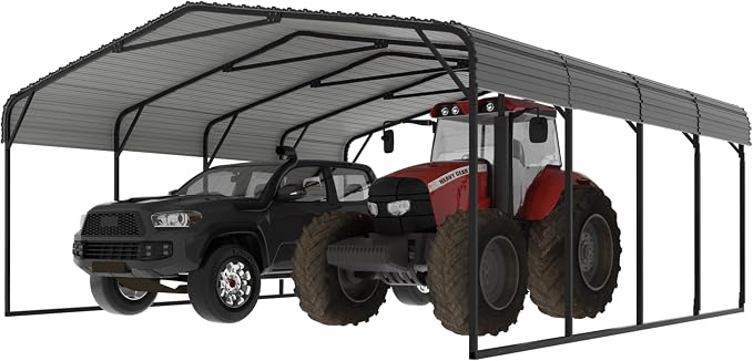 20x20 FT Heavy-Duty Carport by Yardenaler