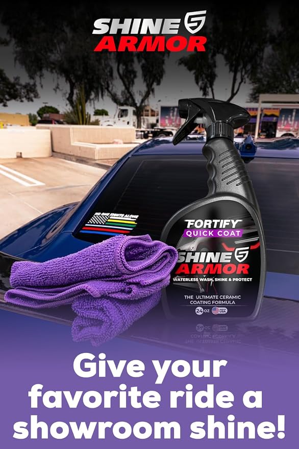 SHINE ARMOR Ceramic Coating Fortify Quick Coat Car Wax Polish Spray Waterless - Image 3