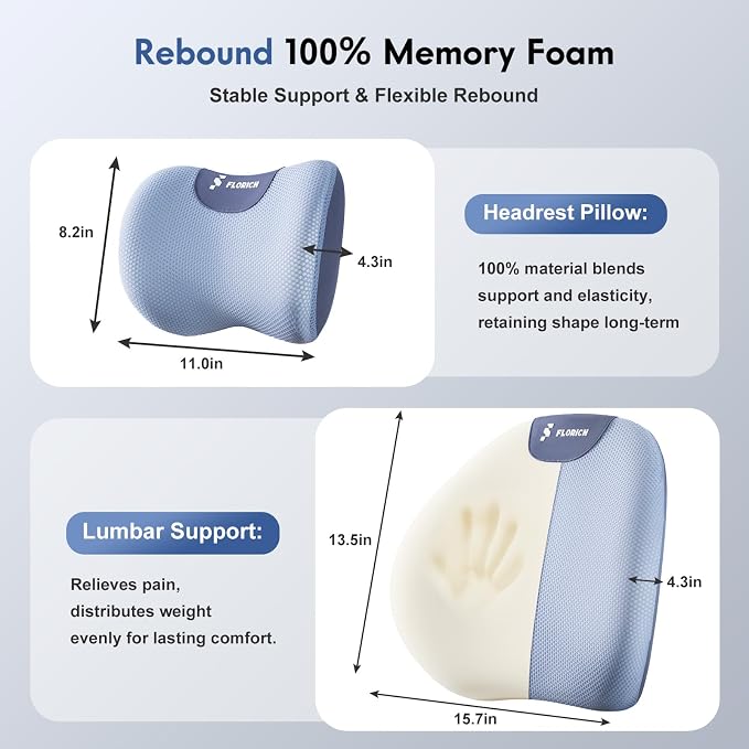 FLORICH Lumbar Support Pillow and Neck Pillow - Image 2