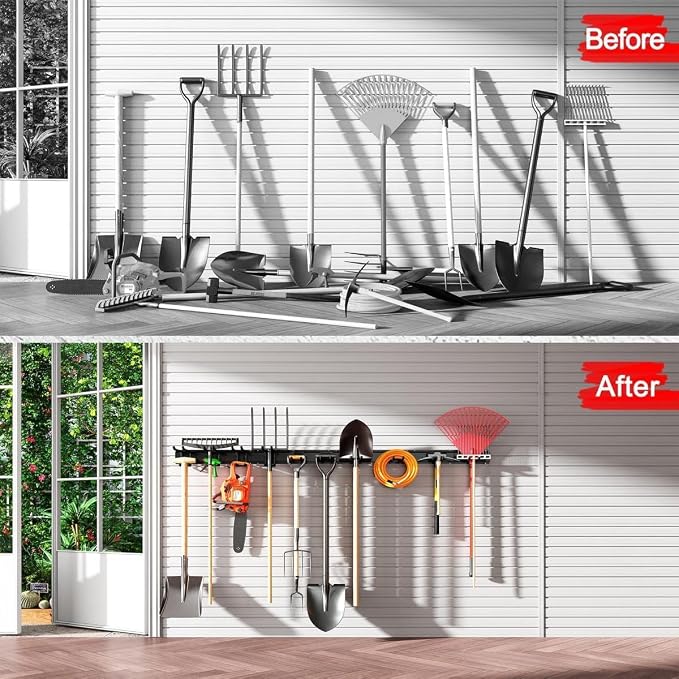 Garage Tool Organizer Wall Mount, Garage Storage, Garage Organization, 64 Inch - Image 6
