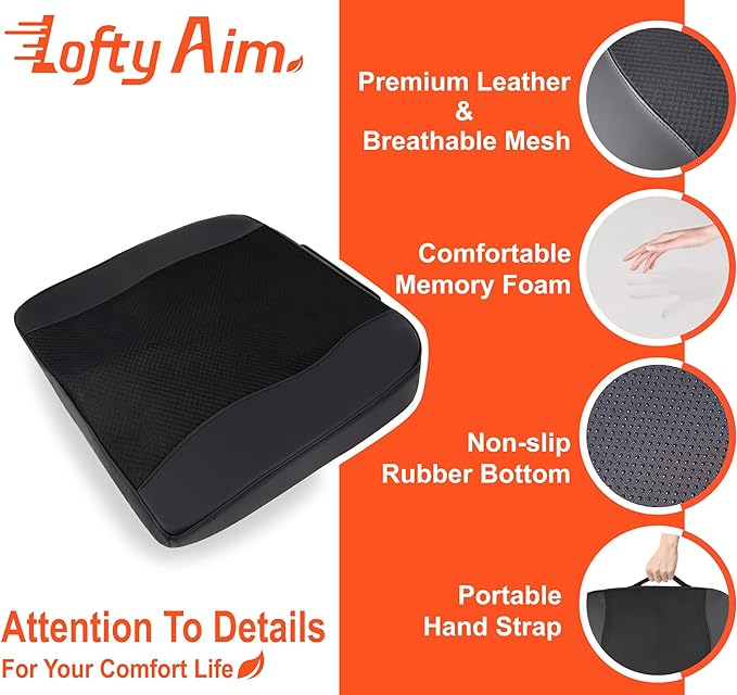 Car Seat Cushion, Comfort Memory Foam Car Cushions - Image 5